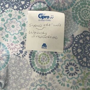 5 Yards 44” Wide Cotton Fabric Material Waverly Inspirations White Lavender Blue